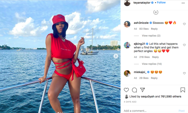 What Baby?: Teyana Taylor Posts Swimsuit Photo That Leaves Fans Shocked About How Fast Her Body Snapped Back After Pregnancy
