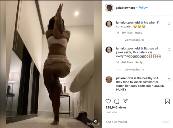‘Watch Her Baby Come Out Aligned’: Summer Walker Shows Off Her Yoga Moves Days After Pregnancy Announcement