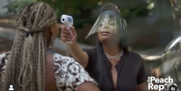 ‘I’m Not Playing About Covid’: ‘RHOA’ Star Marlo Hampton Takes Cynthia Bailey, Kandi Burruss’ Temperatures, Before Hanging Out With Them