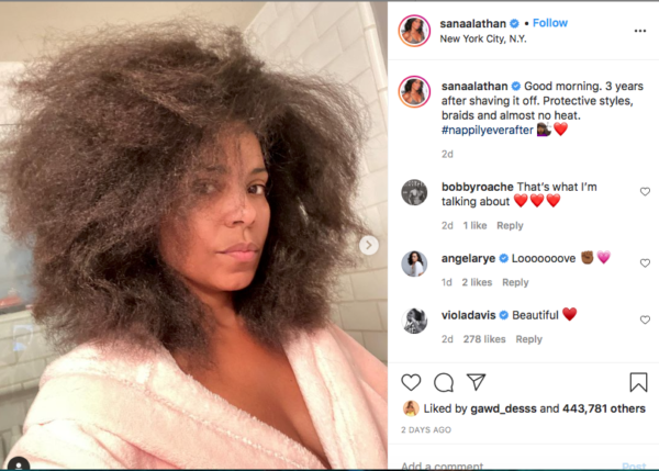 ‘It’s Crazy Thick, Healthy and Beautiful!!’: Sanaa Lathan Shows Off Natural Long Hair Three Years After Shaving her Head