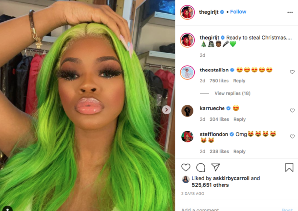 ‘Yes Give Me Grinch’: JT Debuts Her Green Tresses on Instagram