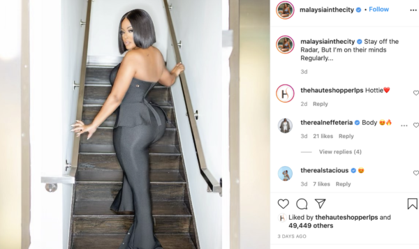 ‘That Unbothered Beauty’: Malaysia Pargo Radiates Sultriness In an All-Black Ensemble