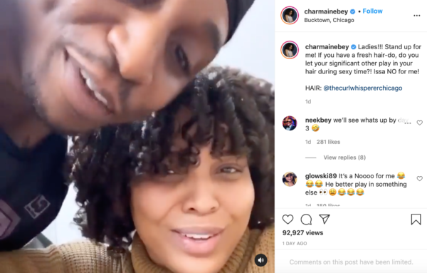 ‘He Better Play In Something Else’: Charmaine Says Husband Neek Can’t Touch Her Fresh Hairdo, Fans Agree
