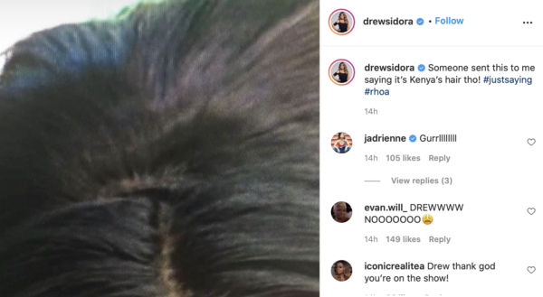 ‘RHOA’ Star Drew Sidora Doesn’t Back Down After Kenya Moore and LaToya Ali Dissed Her Wig, Shares Shady Photo In Response: ‘Someone Sent This to Me…’