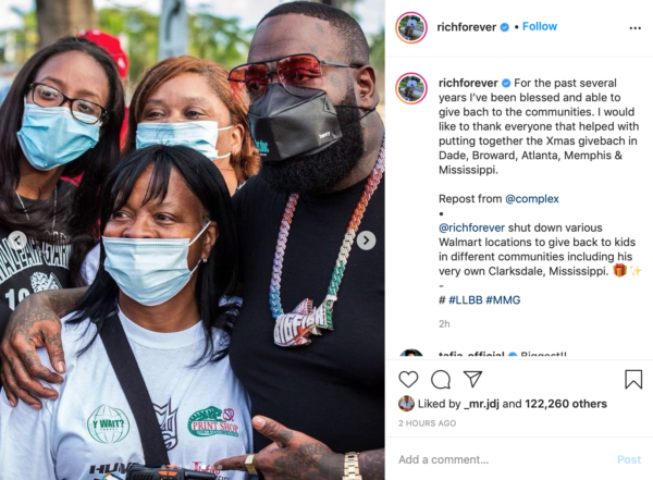 Rick Ross and Other Celebrities Give Back with Various Toy Drives Across the Country