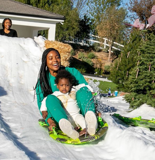 ‘She Is Not Impressed’: Gabrielle Union Discovers Her Daughter Does Not Like Snow Sledding