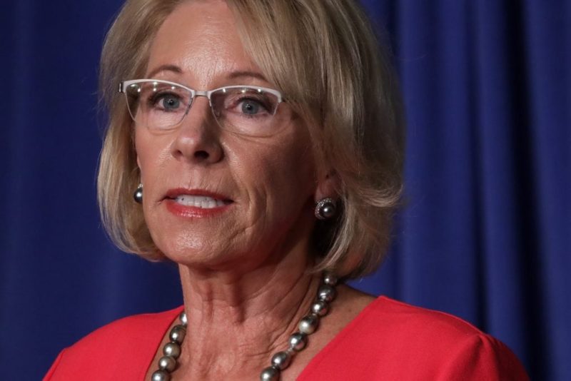 Education secretary Betsy DeVos quits, cites Trump rhetoric