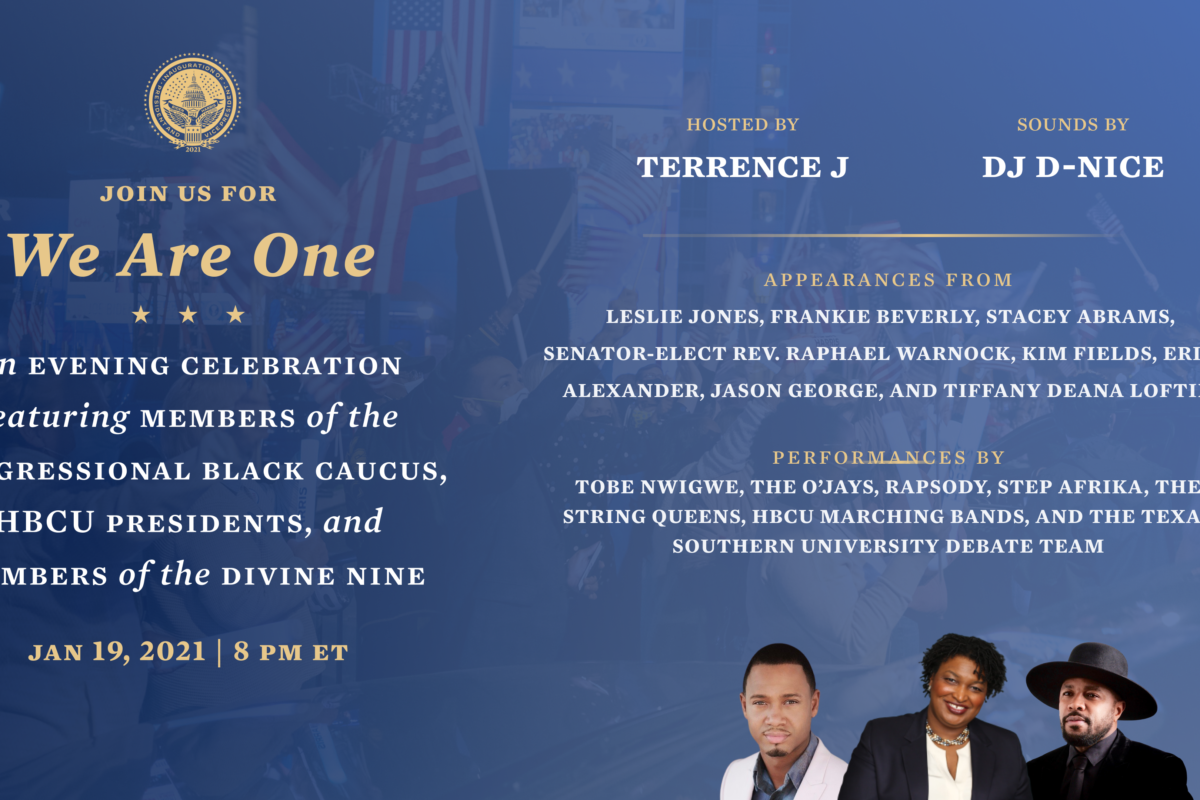 ‘We Are One’: Watch Online Celebration Of The Black Community Before Biden, Harris Inauguration