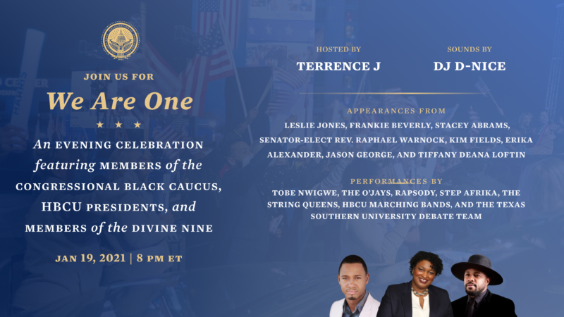 ‘We Are One’: Watch Online Celebration Of The Black Community Before Biden, Harris Inauguration