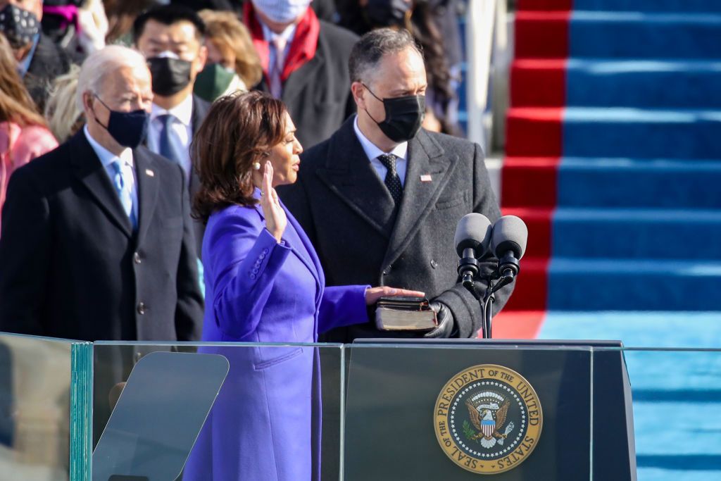 Kamala Harris Sworn In As First Black Vice President Of The United States