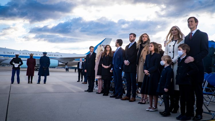 Trump children tear up during dad Donald’s farewell address