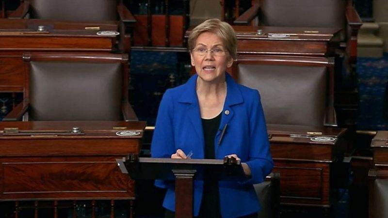 Sen. Elizabeth Warren says stock frenzy means market should be regulated