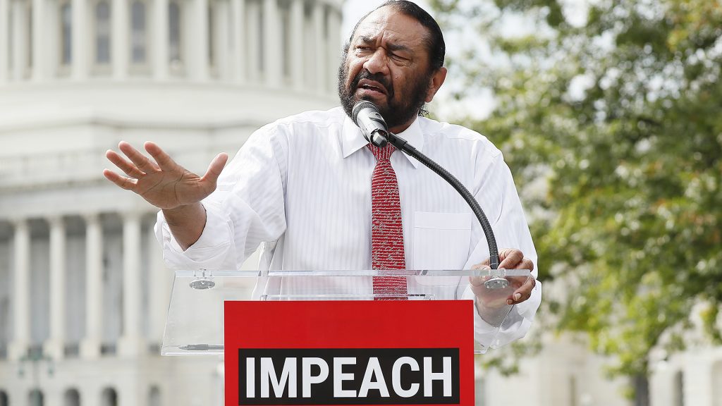 Rep. Al Green reacts to praise for early call to impeach Trump in 2019