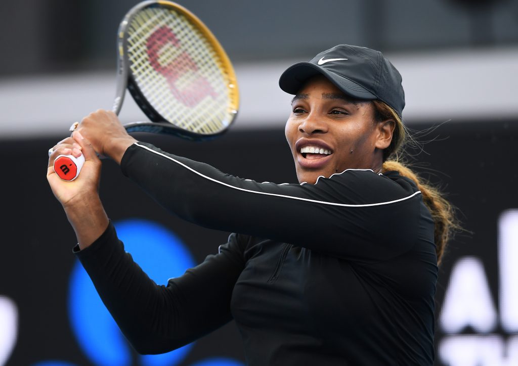 Serena Williams plays in front of maskless Australian Open fans