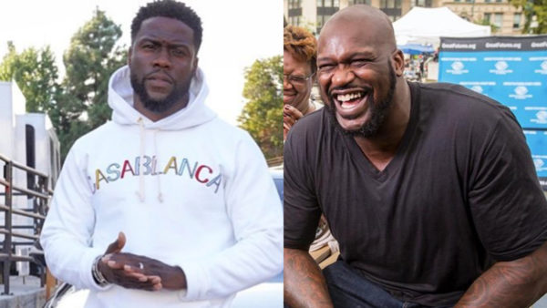 ‘He Scared Him’: Fans Crack Up Over Video of Kevin Hart Betting Shaq $1,000 That Son Kenzo Would Be Afraid of Him