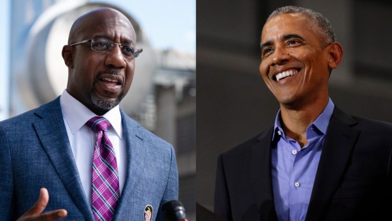 Barack Obama congratulates Raphael Warnock on Senate victory