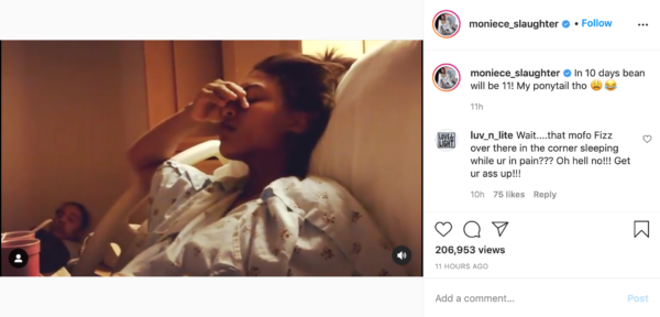 ‘That Mofo Fizz Over There In the Corner Sleeping While Ur In Pain’?: Fans Slam Lil Fizz After Moniece Slaughter Shares Video of Her In Labor with Their Son