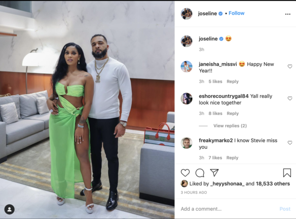 ‘You Look TF GOOOOOOOOD’: Joseline Hernandez Shows Off Her Luscious Thigh In High-Split Skirt in Couple Pic with Fiancé