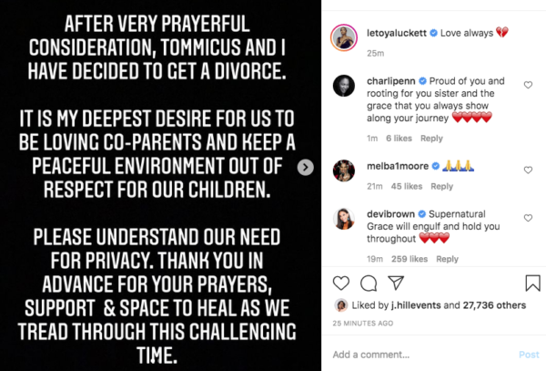 ‘It’s Not the End. But the Beginning’: Singer LeToya Luckett Announces Divorce from Husband of Three Years Amid Infidelity Scandal, Fans Show Support