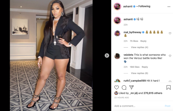 ‘Natural Body for Me’: Ashanti Shows Off Her Legs In Latest Fashion Post