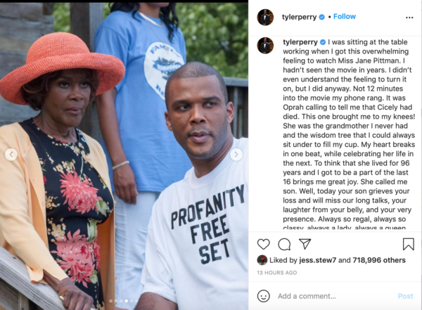 ‘Always So Classy, Always a Lady, Always a Queen’: Tyler Perry, Angela Bassett, and More Celebrities Pay Homage to the Late Cicely Tyson