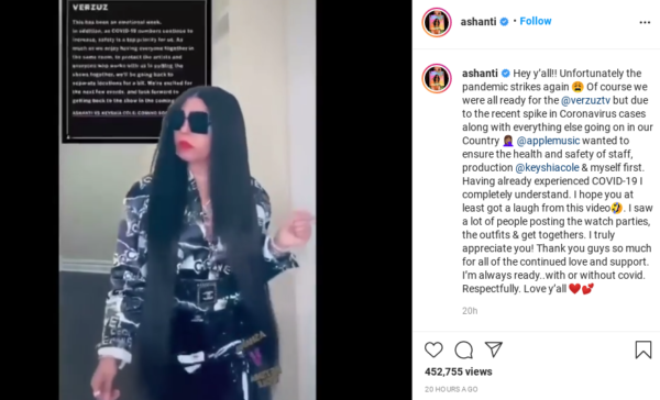 ‘This Verzuz Has Turned Into Rihanna’s New Album, We Never Gonna Get It’: Ashanti Pokes Fun at ‘Verzuz’ Battle Cancellation Against Keyshia Cole, Fans Appear to Be Over it