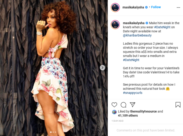 ‘Please Take Your Foot Off Their Necks’: Masika Kalysha’s Fans Are Gaping Over Her Latest Look