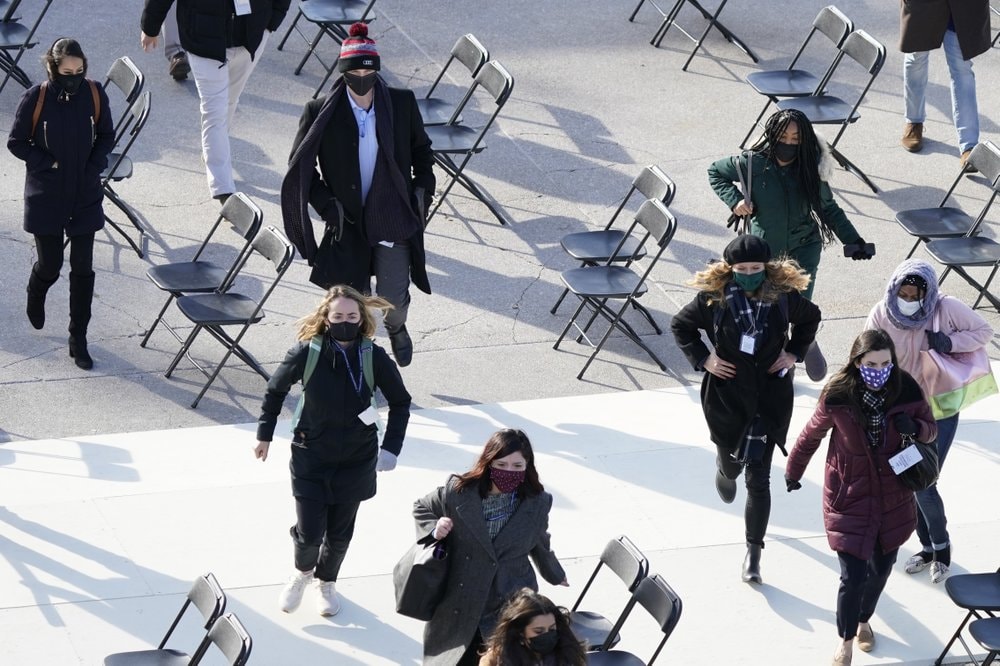 Inauguration rehearsal evacuated after fire in homeless camp