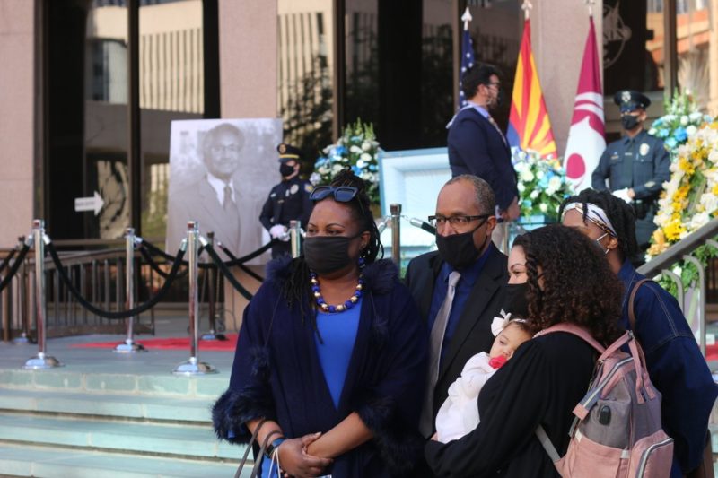 Racist slurs interrupt funeral for Phoenix civil rights icon Calvin C. Goode