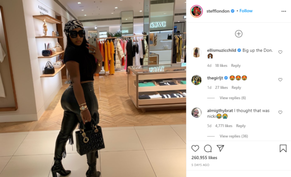 ‘So This Ain’t Nicki?’: Fans Are Baffled When British Rapper Stefflon Don Posts Photo and Looks a Lot Like Nicki Minaj