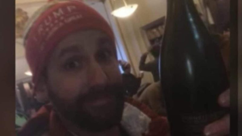 Capitol rioter who ‘chugged’ wine from Senate office is arrested