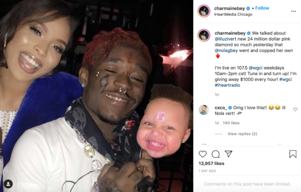 ‘Lil Nola Vert’: Charmaine Bey Pokes Fun At Lil Uzi Vert’s New Body Jewelry with Help from Baby Nola