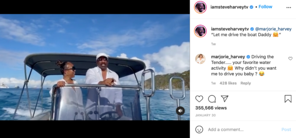 ‘Let Me Drive the Boat Daddy’: Fans Side with Steve Harvey After Wife Marjorie’s Flirtatious Question