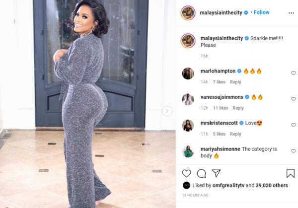 ‘How You Walk with All That A—‘: Malaysia Pargo Is a Stunner In  Shimmery Silver Jumpsuit During Confessional Takes for Upcoming Season of ‘BBW’