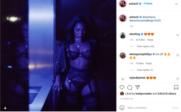 ‘It Should Be a Crime to be That Damn Sexy’: Ashanti’s Latest Look In Sheer Lingerie Leaves Fans Gasping for Air
