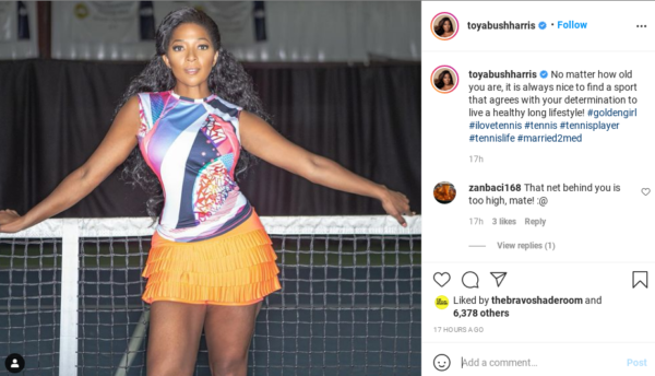 ‘Harpo Who Dis Woman’:Toya Bush-Harris’ Tennis Look Goes Left After Fans Blast the ‘M2M’ Star for Looking Visibly Different