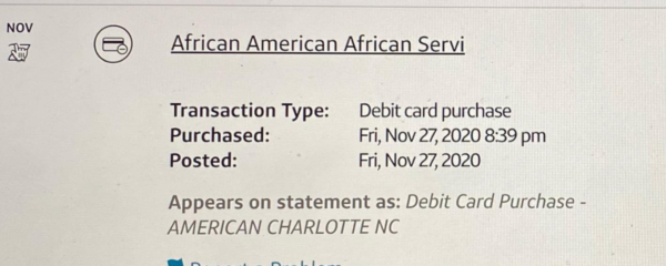 Black Woman Claims American Airlines Is Responsible for Offensive Line Item on Her Bank Statement, Investigation Underway