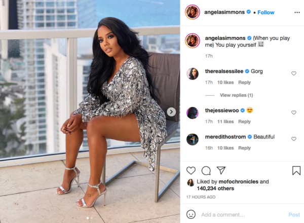 ‘Sis Been Bringing the Heat All Week‘: Angela Simmons Sparkles Her Way Into Fans’ Hearts In Eye-Catching Dress