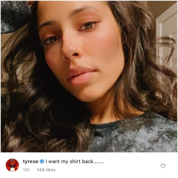 ‘I Want My Shirt Back’: Tyrese Derails His Wife Samantha’s IG Post By Requesting That She Return His Shirt