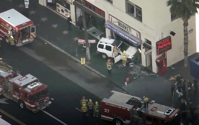 Los Angeles TV crew injured in SUV building crash, driver arrested