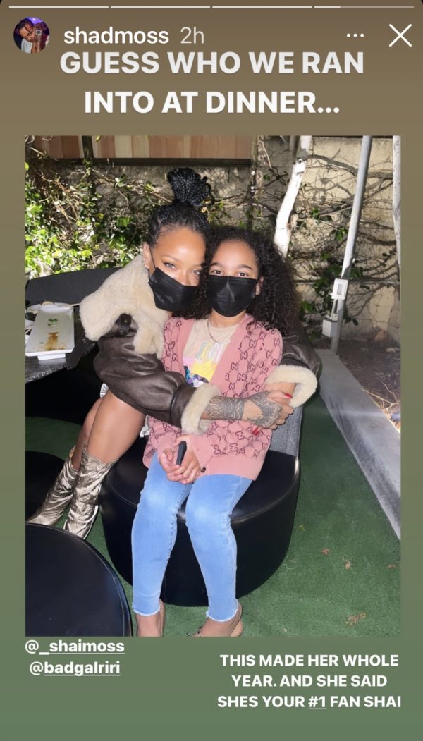 ‘Father of the Year’: Bow Wow’s Daughter Shai Moss Meets Rihanna, Says the Singer Is Shai’s No. 1 Fan