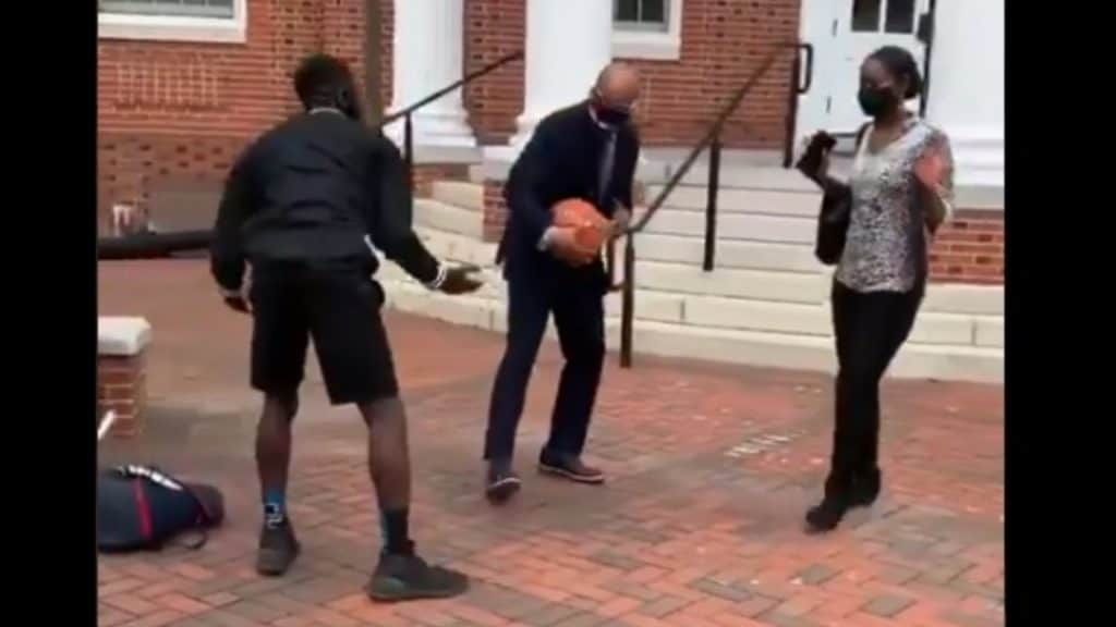 HBCU president shows up grad student’s basketball skills in viral video