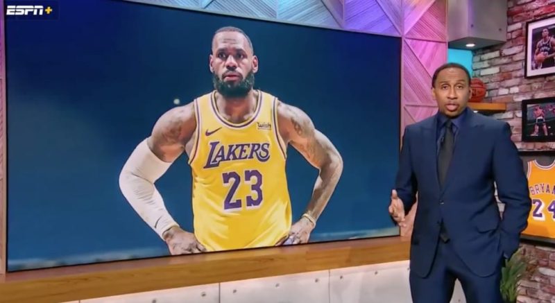 Stephen A. Smith begs LeBron James to break silence on vaccine decision