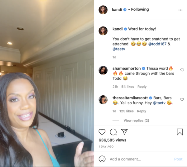 ‘You Don’t Have to Get Snatched to be Attached’: Kandi Burruss Has a Body Positivity Message for Her Female Fans