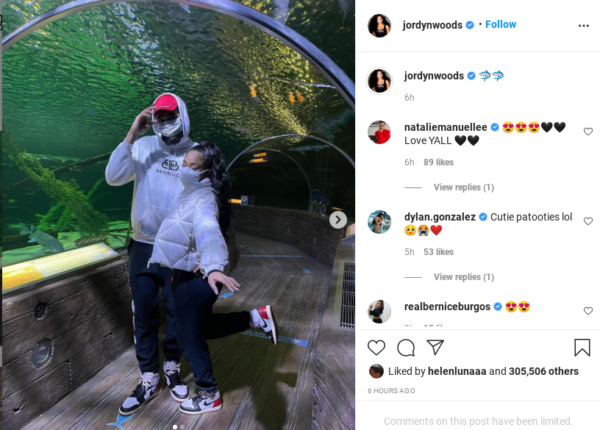 ‘It’s the Matching Fits for Me’: Jordyn Woods and Karl-Anthony Towns’ Aquarium Trip Has Fans Gushing Over the Couple