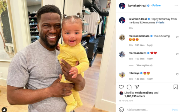 ‘Did They Photoshop That Baby ???!!!!’: Kevin Hart’s Latest Post with Youngest Daughter Kaori Hart Has Fans Doing a Double Take