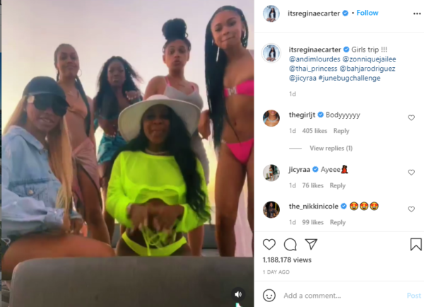 ‘Okay We See Nique with the Little Twerk’: Reginae Carter and Zonnique Pullins Hit the ‘Junebug’ Challenge, and Fans Can’t Keep Their Eyes Off Zonnique