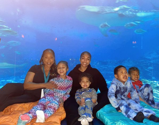 ‘Wow What Money Does’: Marjorie Harvey Rents Out An Entire Aquarium for Her Grandkids, Lori Harvey Tags Along