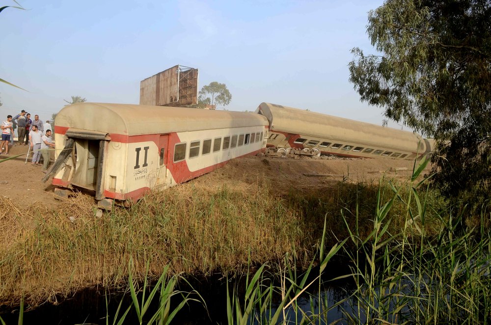 Egypt says 11 killed in train crash north of Cairo