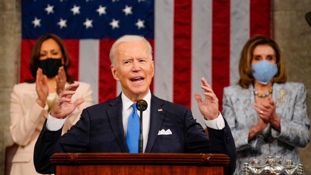 In address, Biden says ‘knee of justice’ is on the neck of Black Americans